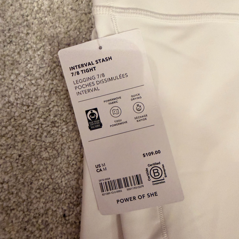 Athleta White High-Rise Leggings - Picture 3 of 4